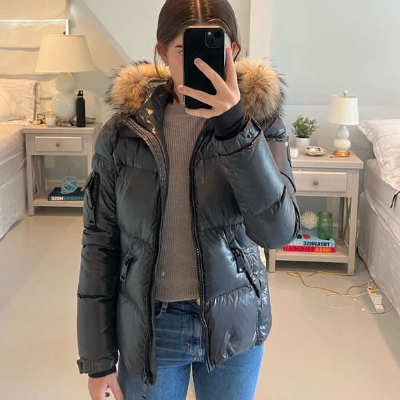 SAM. - Blake Down Jacket with Fur Trim - Picture 2 of 12